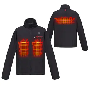 Custom Men Waterproof Breathable Heating Jacket Outdoor Hiking Heated Jacket