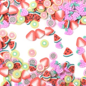 Cross-Border Eco-friendly Fruit Series Soft Pottery Non-Porous DIY Jewelry Accessories Handmade Mixed Loose Clay Crafts