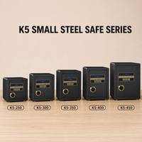 Caja Fuerte Pequeña de Acero K5 con Cerradura Electrónica de Contraseña, Llave Mecánica de Emergencia y Alarma Doble Inteligente para Hogar, Oficina y Hotel