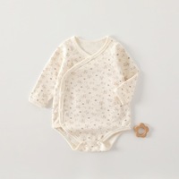 Tutine per Neonati in Cotone di Grado A, Traspiranti, Doppio Strato per Protezione Pancia, Stampa Animalier, 0-1 Anno, Unisex, Chiusura con Bottoni a Scatto
