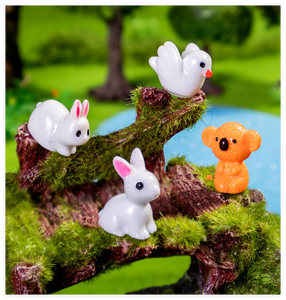 3D Jardín Decorativo Granja Animal Oveja Escultura Resina Caballo Vaca Cordero Conejo Cachorro Piglet <span class=keywords><strong>Ganado</strong></span> pony Perro Pato Pollo Figuritas - Product Image 3