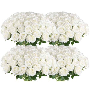 Wholesale Red/White Roses <b>Artificial</b> <b>Flowers</b> Home/Party/Wedding Decoration High Quality Realistic Silk Rose <b>Artificial</b> <b>Flowers</b> - Product Image 2