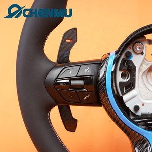 Volant en cuir perforé personnalisé Plug and Play pour <span class=keywords><strong>BMW</strong></span> <span class=keywords><strong>M3</strong></span> F10 F30 E90 E91 E70 E71 <span class=keywords><strong>E80</strong></span> E82 E83 E87 E88 E93 X1 X5 X6 - Product Image 4