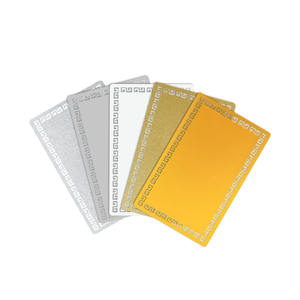 Luxuriöse DIY Personalisierbare Blanko-Aluminium Individuelle Visitenkarten Sublimations-Metall-Namenskarten Professionelle Geschenkkarten - Product Image 4
