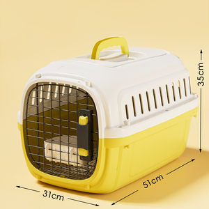 Pet Airline Carrier Box - Portable Car Travel <b>Crate</b> for Cats & Small Dogs - Product Image 3