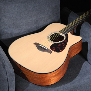 Guitare acoustique Yamaha FG800, FG850 Dreadnought Folk, FGX800C Cutaway, couleur naturelle, 41 pouces, cordes en acier - Product Image 2