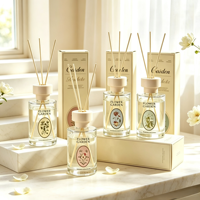 Diffuseur d'arômes vintage français en verre, écologique, sans alcool, longue durée, pour chambre et salon