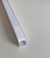 Rail en aluminium 1M noir mat argenté 1010 1510 2010MM avec couvercle PC blanc/noir pour montage de bande LED