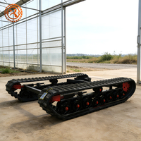 Châssis à chenilles avec moteur hydraulique de haute qualité, excellente capacité de charge, adapté aux fermes, aux serres et aux installations d'élevage
