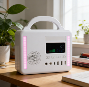 Almacenamiento de Energía Solar Fotovoltaica, Fuente de Energía Portátil de Gran Capacidad, para Emergencias, Uso en Exteriores, 300W, Personalizable - Product Image 3