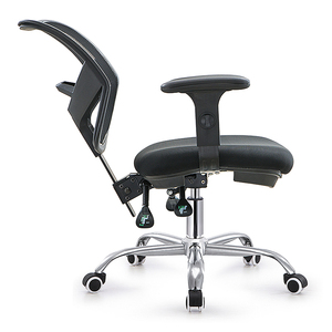 Silla de oficina ergonómica Foshan con tela de malla completa respaldo medio brazos abatibles diseño de elevación asiento ajustable de estilo contemporáneo - Product Image 5
