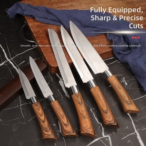 Cuchillo de Cocina Serbio Auténtico Oficial para Cortar Carne y Verduras, Afilado y Duradero, Acero Serie 3Cr, Modelo Retro de Estilo Antiguo T730D - Product Image 2