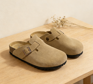 Collection de Birkenstocks en gros : Tige en cuir véritable, soutien de la voûte plantaire supérieur, semelle intermédiaire en liège, chaussures confortables, sabots et mules - Product Image 4