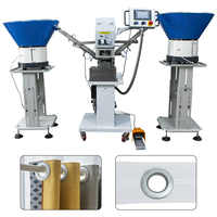Machine automatique à œillets pour rideaux à haute efficacité avec alimentation automatique et vitesse réglable pour le traitement des rideaux