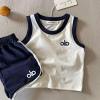 Ensemble d'été pour enfants, haut sans manches et short pour garçons et filles, costume 2 pièces, vêtements de sport pour enfants, nouvelle collection