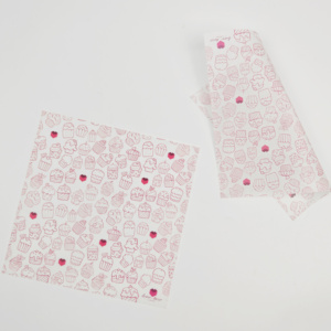 Papier d'emballage alimentaire vierge recyclable et enduit, résistant à la graisse, pour hamburgers et sandwichs, avec logo personnalisé, anti-graisse - Product Image 4