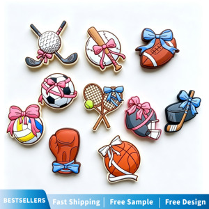 Nouvel Arrivage Breloques pour Chaussures en PVC, Badges et Breloques 2026, en Caoutchouc de Designer Personnalisé, pour <span class=keywords><strong>Crocs</strong></span>, avec Logo, pour Femmes et Hommes - Product Image 1