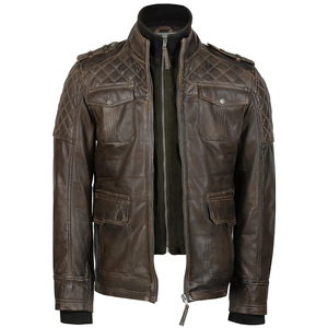 2026 OEM Wholesale Custom Cowhide Leather <b>Jacket</b> Breathable Lightweight Comfortable Leather <b>Jacket</b> - Product Image 3