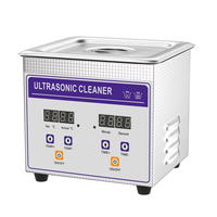 Nettoyeur à ultrasons numérique 1,3 L avec chauffage et minuterie, transducteur industriel 40 kHz 120 W pour bijoux, lunettes, pièces dentaires, matériel de laboratoire