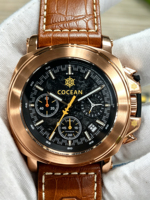 Montres mécaniques pour hommes avec logo personnalisé, saphir, calendrier automatique, date, lunette en céramique, bracelet en acier inoxydable