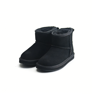Bottes d'hiver unisexes OEM/ODM, chaudes, classiques, avec logo personnalisé, style plateforme, antidérapantes, courtes, en peluche, <span class=keywords><strong>chaussures</strong></span> plates en daim - Product Image 2