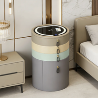 Hanyee - Coiffeuse cylindrique moderne et minimaliste avec tabouret, table de maquillage avec miroir pour chambre à coucher