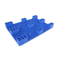 Palet de Plástico para Impresión, Uso en Suelos de HDPE, Reciclable, Apilable, de 4 Entradas, de una Sola Cara, Tipo Liso para Almacén, 1200*800*140, Precio en China