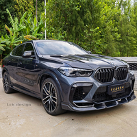 Para BMW X6M F96 LD Kit de cuerpo de fibra de carbono nuevas piezas de automóvil divisor de parachoques delantero embellecedores de entrada de aire difusor de parachoques trasero Spoiler Hood