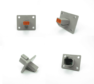 Разъем автомобильный герметичный DT04-2P-L012, 2-контактный, с фланцевым адаптером, корпус-штекер - Product Image 5