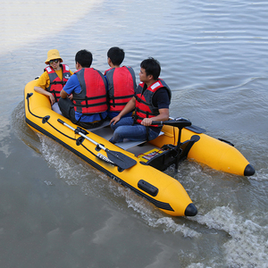 Bote inflable de 2,6 M para 3 personas de servicio pesado, Serie 3, Kayak para deportes acuáticos y canoa de pesca en balsa - Product Image 5