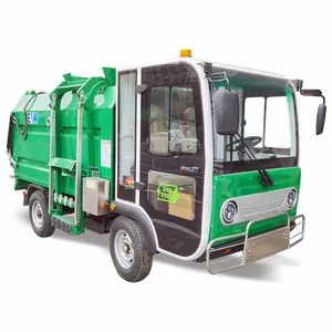 Asian City Sanitation Country Trash Garbage Load Motorcycle Tricycles 4 Wheel Hook lift Electric Tricycle For Cargo Using