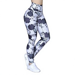 <b>Women</b> High Waist <b>Waterproof</b> Spandex/Nylon Flared Leg <b>Leggings</b> Stylish Stretch Fit Trendy Casual Wear OEM Manufacturing - Product Image 3