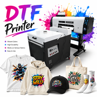 Imprimante DTF industrielle A1 avancée Epson i3200 à double tête, système d'encre blanche haute vitesse, imprimante à transfert de film pour production en grande quantité