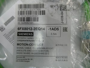 6FX8012-2EQ14-1AD5 สายสัญญาณ SINAMICS 3-1/2 ม. PLC - Product Image 1