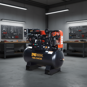 Compresseur d'air industriel Loncin, réservoir horizontal de 60 gallons, 2 étages, moteur 14 HP, 18,5 CFM - Product Image 2