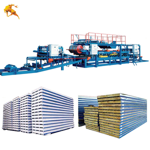 Kể Từ Năm 1987 EPS Bọt Kim Loại Sandwich Tấm Làm Máy Chống Cháy Rock Wool Sandwich Panel Dây Chuyền Sản Xuất - Product Image 5