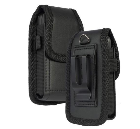 Vertical Cell Phone Pouch Belt Clip Holster for Men Magnetic Closure PU Leather Carrying Case Waist Bag for Nokia 2720