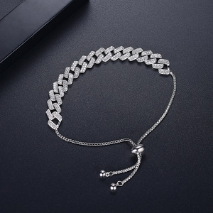 Bestseller Women's Tennis <b>Bracelet</b> Rainbow Stone <b>Crystal</b> with Gold-Plated Colorful Zirconia Adjustable Chain Fashion Jewelry - Product Image 4