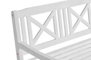 Banco de madera para exteriores de 3 plazas, color blanco, para entrada, patio, parque, fabricado por Shanghai Detail, muebles de banco de trabajo de alta calidad - Product Image 5