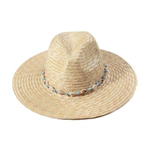 थोक महिला फैशन समुद्र तट के साथ प्राकृतिक पुआल टोपी गेहूं पंचनामा टोपी के साथ महिलाओं के लिए सूर्य संरक्षण टोपी - Product Image 2