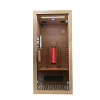 Ruang Sauna Uap Kayu Cedar yang Mewah dan Nyaman, Ukuran Kabin Sauna yang Dapat Disesuaikan untuk Relaksasi Pribadi dan Perawatan Tubuh di Rumah