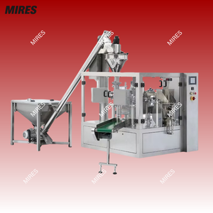 Máquina empaquetadora de llenado de bolsas prefabricadas para polvo Control PLC para cacao en polvo Leche en polvo Café Condimento Línea de producción de alimentos - Product Image 4
