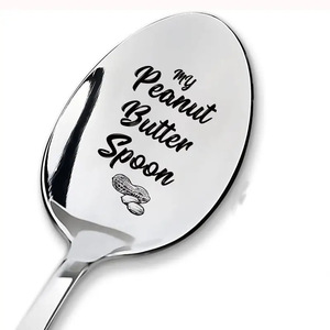 Cucchiaio in Acciaio Inox Regalo per San Valentino con Manico a Forma di Cuore e Messaggio d'Amore Inciso, Utensile da Cucina Romantico per Coppie - Product Image 2