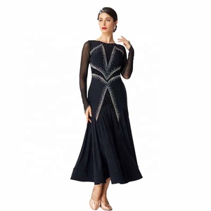M-2028 de salón latino de alta gama para mujer, ropa de práctica de baile, <span class=keywords><strong>Flamenco</strong></span>, Foxtrot, vestido de práctica de baile moderno - Product Image 5