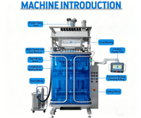 Machine d'emballage automatique multi-voies à 8 têtes pour poudres (probiotiques, vitamines, café, lait, thé) en sachets stick