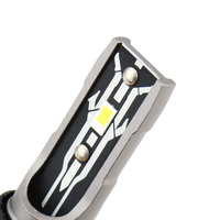 Phare LED pour moto et voiture LANSEKO tout-en-un E2 H7 9005 9006 9012 sans ventilateur, ampoule à montage direct avec 17W 4000LM pour feux de brouillard LED