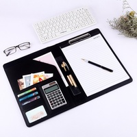 Carpeta de Oficina para Hotel con Calculadora, Clip Metálico A4 para Gerentes, Portadocumentos para Contratos y Ventas de Tiendas 4S