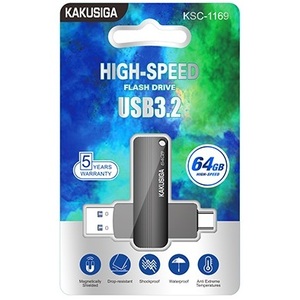 Unidad Flash USB Kakusiga 2 en 1 de 64 GB Tipo C y USB 3.2 para PC y Teléfono - Product Image 2