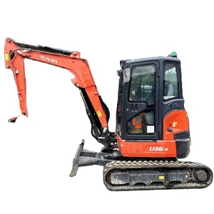 Mini-excavatrices sur chenilles Kubota U36 d'occasion d'origine japonaise, 4 tonnes, avec accessoire de pincement certifié CE - Product Image 1
