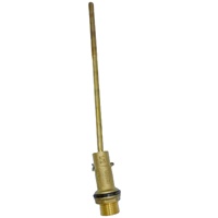 Vanne à flotteur en laiton 1/2 "-1" pour réservoir vanne de toilette contrôle du niveau d'eau sablage Nature couleur laiton